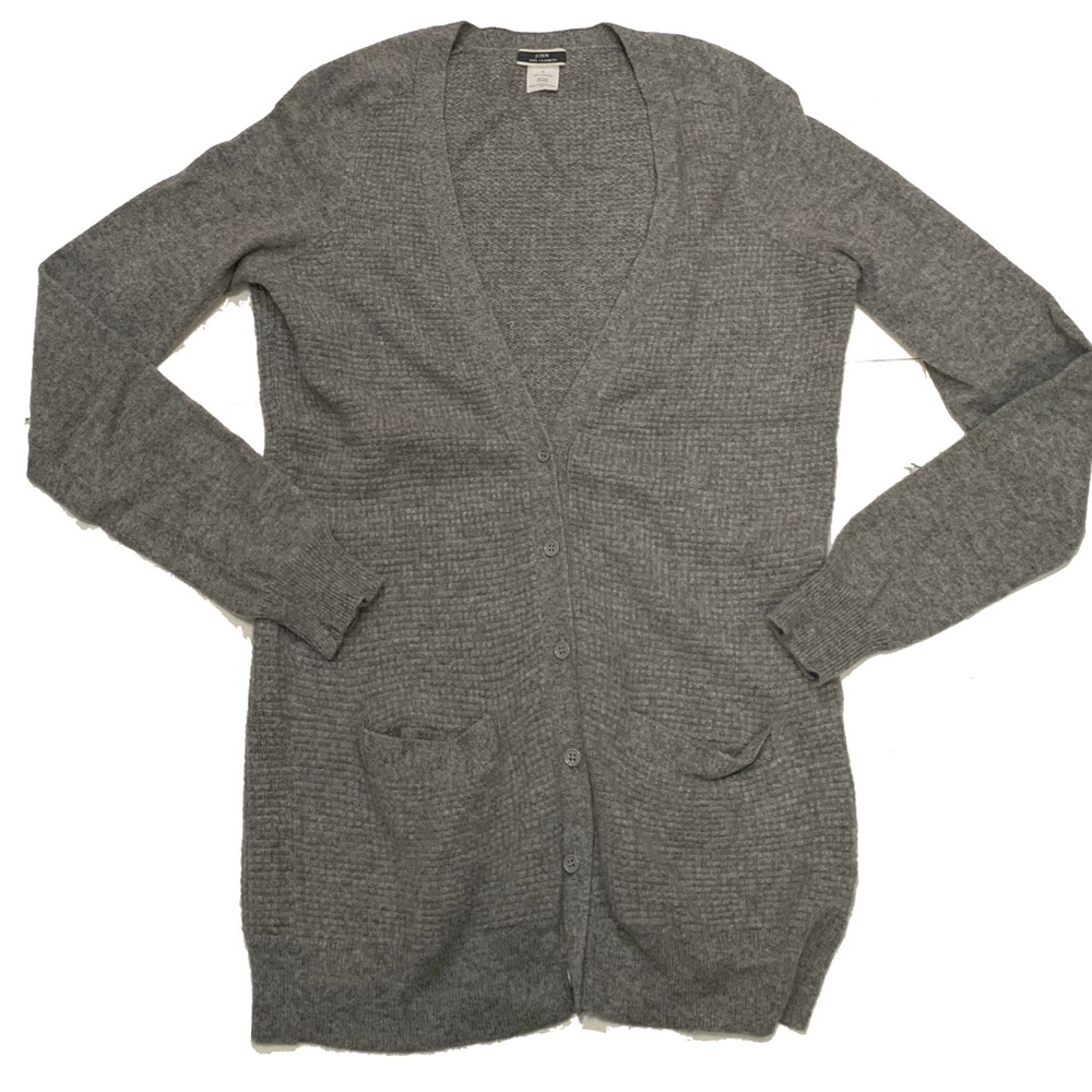 S / j crew cashmere cardigan